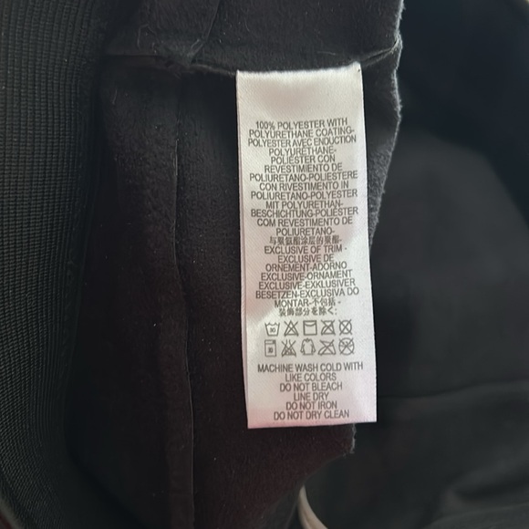 Free People Black Vegan Faux Leather Women's Leggings Size Lg/30 - Picture 14 of 15